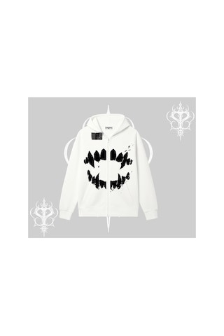 Tarzsokak Beyaz Hırka Sweatshirt Vampir Dış