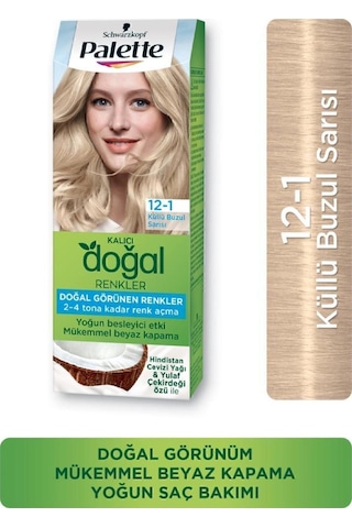 Palette Kalıcı Doğal Renkler Saç Boyası 12 - 1 Küllü Buzul Sarısı X