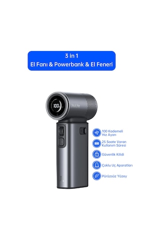 Jisulife Handheld Fan Ultra 2 9000mah Dark Gray