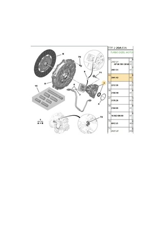 Debriyaj Bilyası C5 508 1.6hdı Automatic Sanzıman Ftemza240345-2041a3