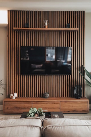 Akupanel Flex 60x245 Cm Ceviz Renk Akustik Ahşap Duvar Paneli Ceviz