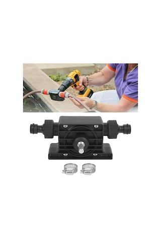 Hombey Elektrik Matkaplı Taşınabilir Siyah Yağ Pompa, Korozyona Dayanıklı, Otomatik İşlem, 2 Bağlantı Aleti İçerir