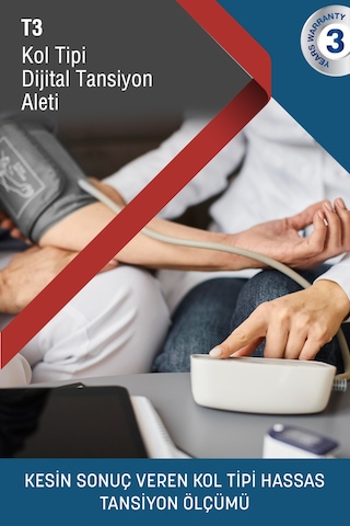 T3 Kol Tipi Dijital Tansiyon Aleti