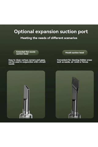 Tongxida Jl Kablosuz Araba Elektrikli Süpürge 9800000pa Yüksek Güç Güçlü, Süper Temizleyici Yeşil