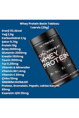Whey Protein Tozu 1000g 40 Servis Çikolata Aramalı Karışık