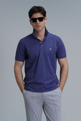 Lufian Erkek Laon Smart Polo T-shirt 111040164 Yeşil Mor