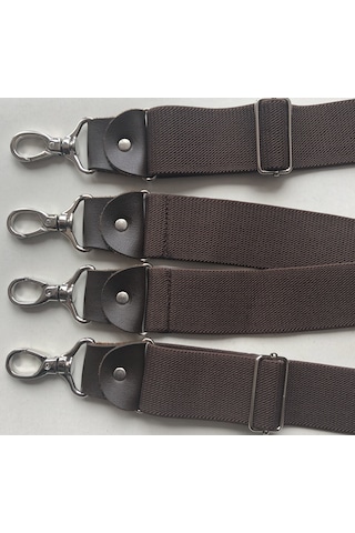 Kancalı Pantolon Askısı Kahve Renkli 4 Kancalı