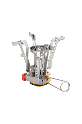 Hombey Taşra Kampı İçin Çelik-alüminyum Minik Çalışma Aleti, Taşınabilir Kılıf Ve Elektrikli Çakmak Sistemi İle Hafif Fıçın Gümüş