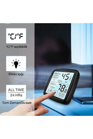 Loyka TST Dokunmatik Sıcaklık ve Nem Ölçer
