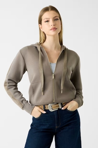 Guess Hody Stras Taşlı Kadın Sweatshirt W6yq16k4354 Vizon