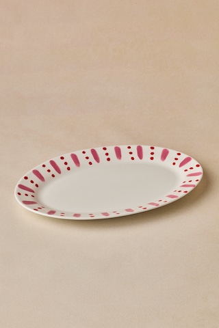 Karaca Cherry Time Kayık Tabak 30 Cm Kırmızı