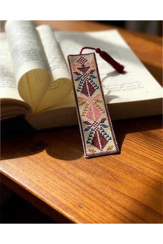 Filistin Nakışlı Kumaş Kitap Ayracı Tatreez 16x5 Cm