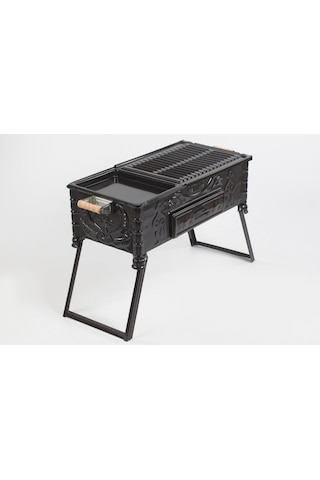 Cemre C16 Tavalı Ayaklı Kömürlü Mangal 60 CM