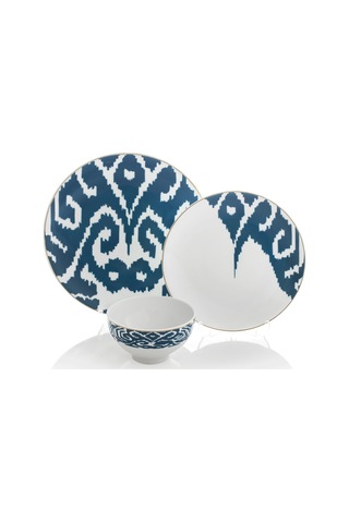 Zm Decor İkat Mavi Dubai 23cm Tabak