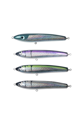 120g 22 Cm Yüzen Su Ahşap El Yapımı Büyük Kalem Derin Deniz Tekne Balıkçılık Dalga Yalan Ton Balığı Yemi Sarı-yeşil Lazer