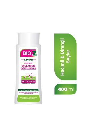 Bioz Dirençli Saçlar için Stess Şampuan 400 ML