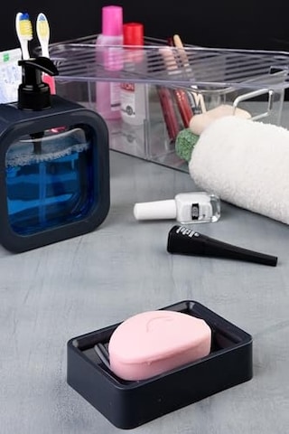 Modern Tasarım 4 Parça Banyo Aksesuar Seti Modern Hafif Lüks Yıkama Kabı Banyo Aksesuarları Banyo Seti Losyon Şi Genel