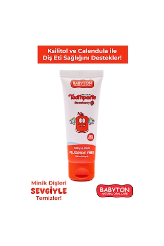Babyton Çilek Organik Diş Macunu 50 G