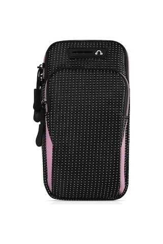 Youtek Pembe Yıldız Desenli Spor Kolluk Çantası - Su Geçirmez Universal Telefon Koruyucu Kolluk, Koşu, Bisiklet, Spor Ve户外活动 İçin Uygun Pembe