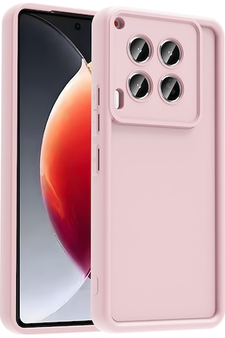 Tecno Camon 30 Kılıf Kamera Korumalı Zore Ananas Kapak Pembe