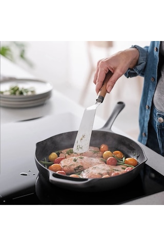 Ikea Vardagen Paslanmaz Çelik Pişirme Spatulası 30 Cm Krom Bej