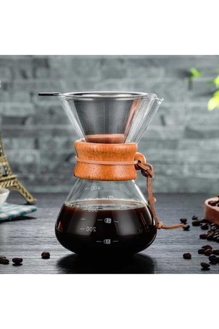 Dancemonkey El Cezvesi Yüksek Isıya Dayanıklı 400ml Cam Cezve, Güzel Tasarım