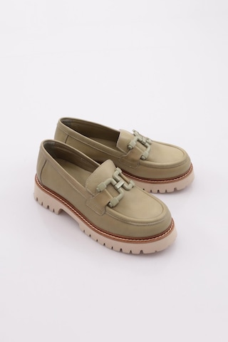 Mamma Mia Mammamia D24ya-3165 Kadın Deri Loafer Ayakkabı Elma Yeşili Pen-scorpıon