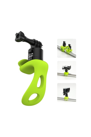 Telesın Spor Kamera Askısı Montajlı Silikon Sarma Bandı Yeşil