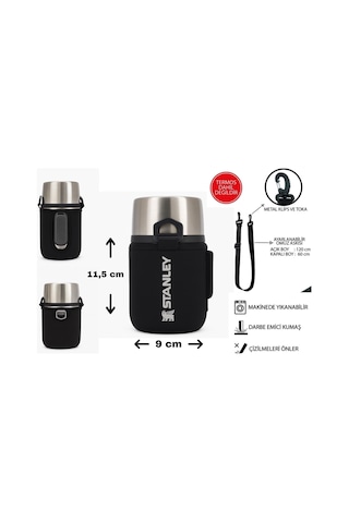 Safir Kamp Stanleye 0.53 Lt. Adventure Çelik Yemek Termosu İle Uyumlu Omuz Askılı Termos Kılıfı Çok Renkli