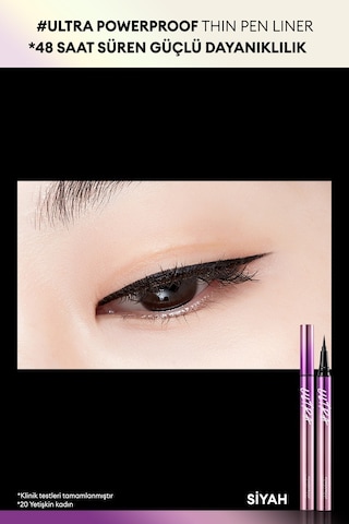 Missha Su Ter Ve Yağa Dayanıklı 48 Saate Kadar Kalıcı Eyeliner Ultra Powerproof Thin Pen Liner