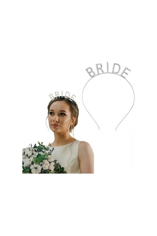 Periboia Bekarlığa Veda Bride Tacı Gümüş Renk