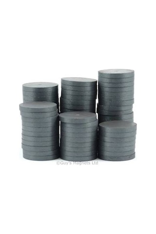 Mıknatıs 25 Mm X 3 Mm Yuvarlak Kömür Miknatis - Duvar Süsü Magnet 100 Adet
