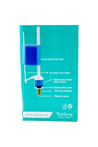 Feyzayapı Öz Best Rezervuar Basmalı İç Takım Klozet Sifon İç Takımı Açık Ahşap