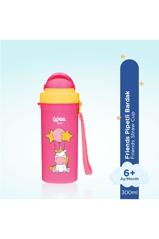 Wee Baby Pipetli Bardak 300 ML - Pembe