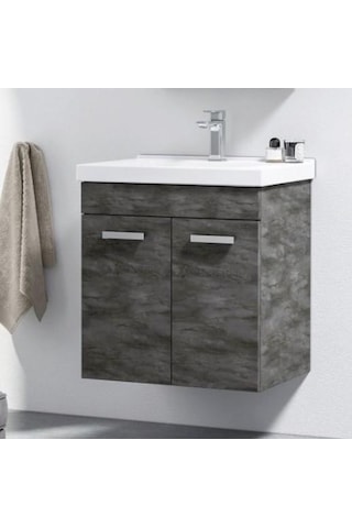Orka Enez 65 Cm İrony Banyo Dolabı Alt Modül Ve Lavabo