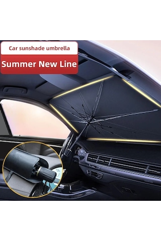 125cm 140cm Katlanabilir Araç Ön Camı Güneş Gölge Şemsiye Uv Kapak Güneşlik İsı 1pcs Small Diğer
