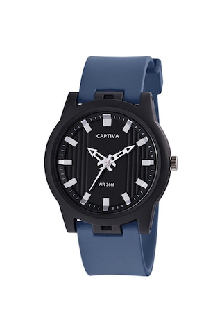 Captiva 30 Mt Suya Dayanıklı Analog Silikon Kordonlu Çoçuk Kol Saati Cp.yn.25.24 Siyah