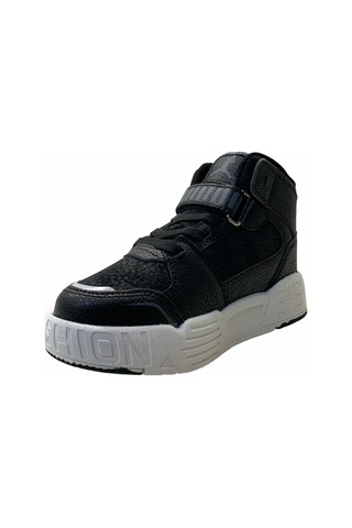 King Paolo King Hafif Çocuk Bilekli Sneaker Siyah