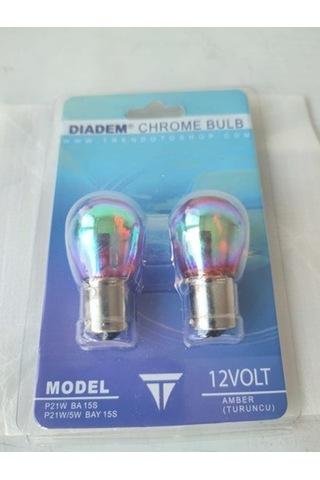 2 Adet Diadem Sinyal Park Ampulü 93 Tip Tek Duy Amber Turuncu