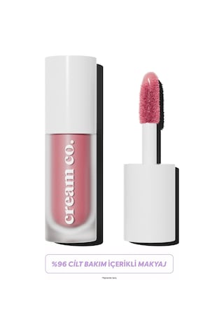 Cream Co. Nemlendirici Besleyici Işıltılı Dudak Yanak ve Göz Renklendirici Tint Dusty Rose