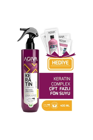 Çift Fazlı Keratinli Isı Koruyucu Ve Onarıcı Fön Suyu