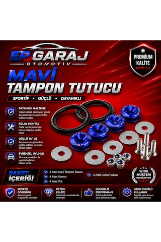 Üniversal Mavi Tampon Tutucu Sportif Ve Güçlü Tasarım