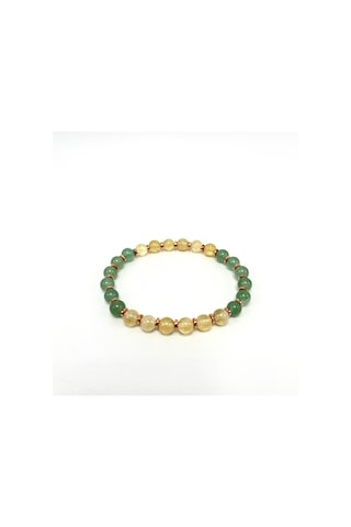 Sertifikalı Şans Bilekliği Doğal Taş 6mm Misinalı Aventurin Sitrin Çok Renkli