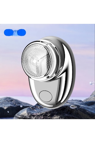 Mini Elektrikli Tıraş Makinesi, Taşınabilir, Su Geçirmez Silver