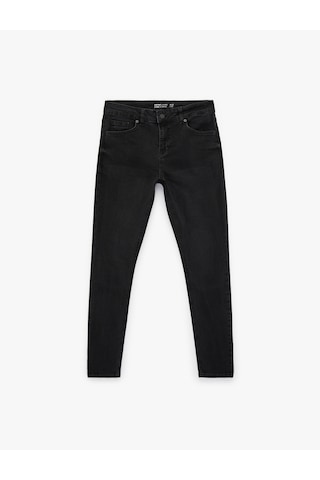 Koton Normal Bel Pamuklu Skinny Fit Jean Pantolon - Michael Jean Siyah 6sam40014nd Siyah
