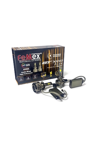 Femex Gt Nano Plus Csp Lumıled Royal Chipset Radyatör Soğutmalı H7 Led Xenon Led Headlight