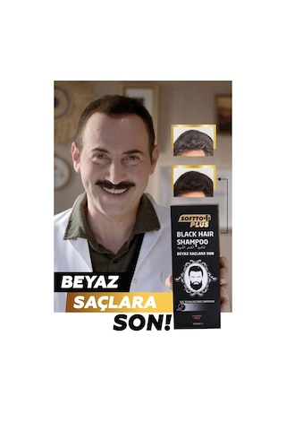 Softto Plus Black Hair Şampuan 3 x 350 ML