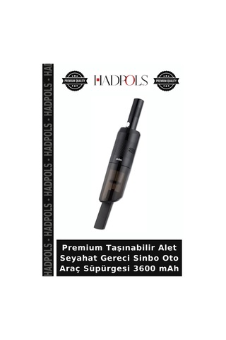 Premium Taşınabilir Alet Seyahat Gereci Sinbo Oto Araç Süpürgesi 3600 Mah