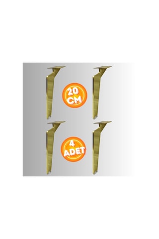 20 Cm Metal Tabanca Ayak Koltuk Ayağı Mobilya Ayağı Ünite Ayağı Konsol Ayağı Puf Berjer Ayağı 4 Ad Gold