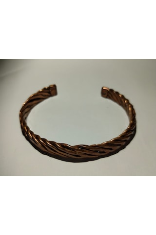 Burgu Model El Yapımı Saf Bakır Bileklik Hediyelik Şık Takı Çok Renkli